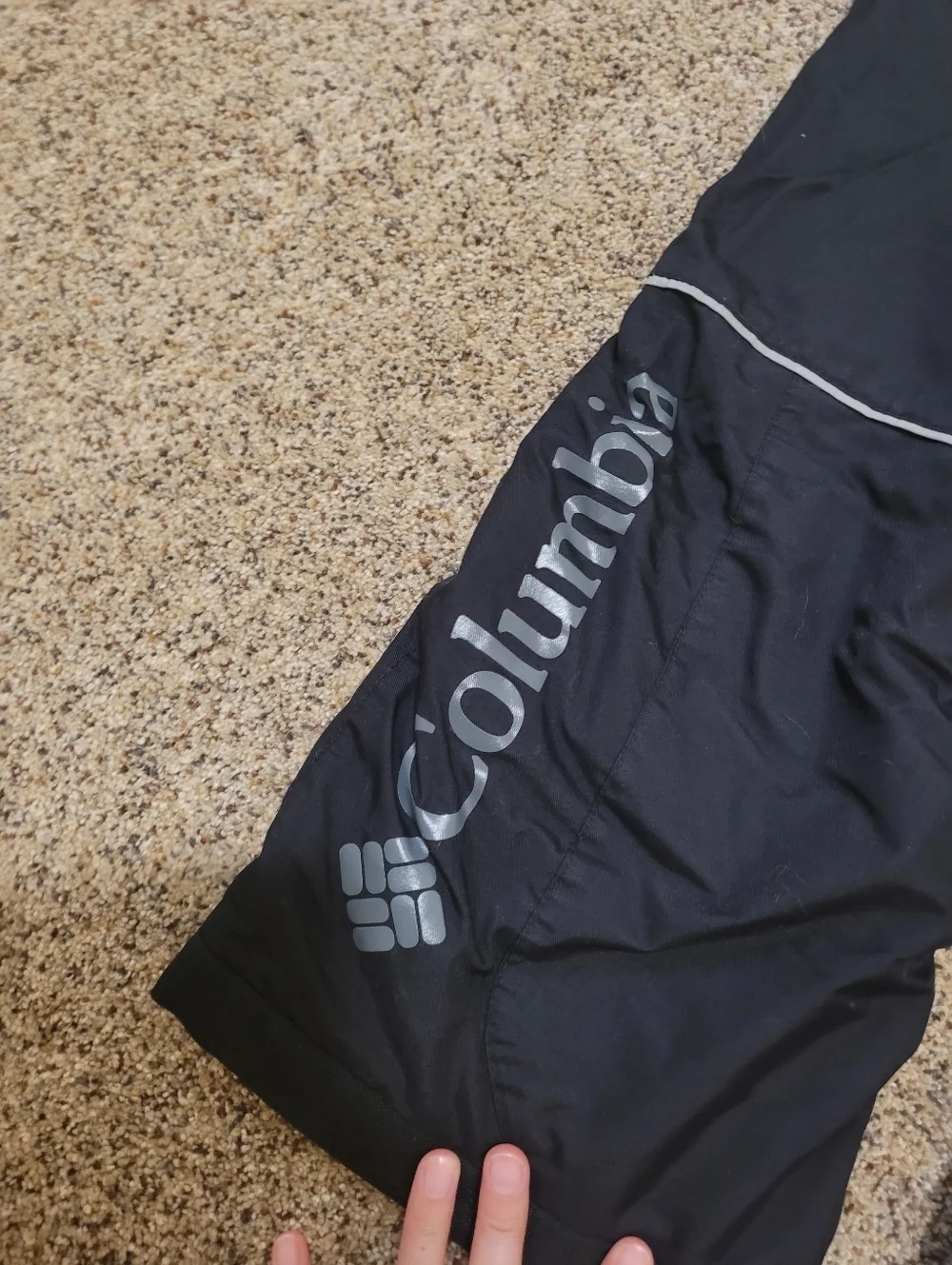 Columbia Black Kids Snow Pants with Reflective Accents Suze XS
